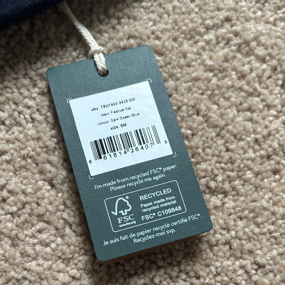 Navy Wool Festival Hat - Picture 2 of 3